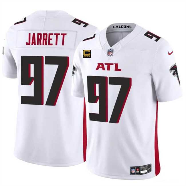Men & Women & Youth Atlanta Falcons #97 Grady Jarrett White 2024 F.U.S.E With 4-Star C Patch Vapor Untouchable Limited Stitched Jersey->atlanta falcons->NFL Jersey